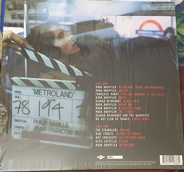 Image of Back Cover of LP - VG+/EX - MARK KNOPFLER AND OTHERS, Music And Songs From The Film Metroland (Mercury; 00602557128864, Europe 2020, Insert, Dire Straits, Clear Vinyl), ,  - 0926064E
