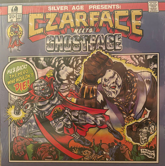 Image of Front Cover of LP - VG+/VG+ - CZARFACE, GHOSTFACE, Czarface Meets Ghostface (Silver Age; SIL 007-LP, US 2019, Red Vinyl), Very slight dishing to disc. Seal opened instore, still in shrinkwrap.,  - 0946075S
