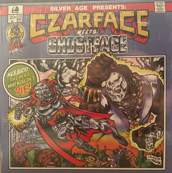 Image of Front Cover of LP - VG+/VG+ - CZARFACE, GHOSTFACE, Czarface Meets Ghostface (Silver Age; SIL 007-LP, US 2019, Red Vinyl), Very slight dishing to disc. Seal opened instore, still in shrinkwrap.,  - 0946075S