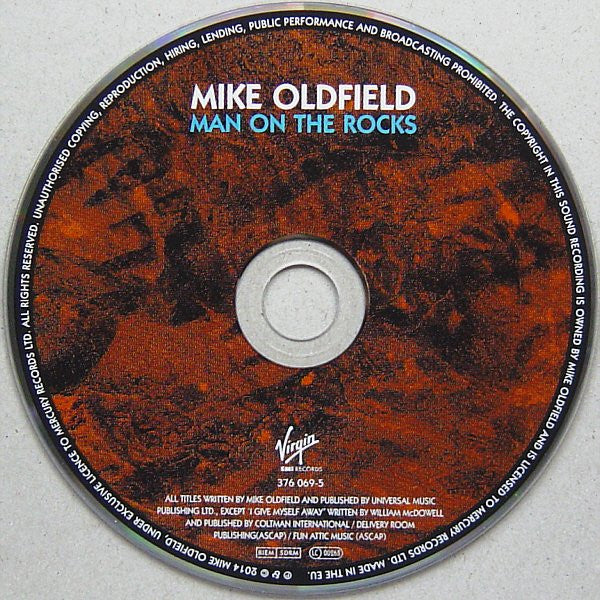 Image of Label Cover of 3xCD - M/M - MIKE OLDFIELD, Man On The Rocks (Virgin EMI Records; 376 933-8, UK & Europe 2014, Box Set, Limited Edition, Super Deluxe Edition. 4 Art Cards), Sealed,  - 0936044E