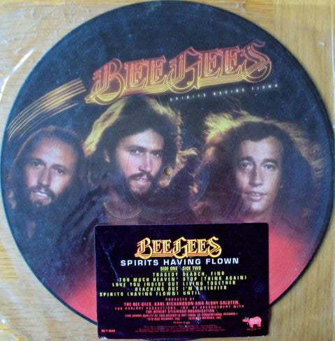 Image of Front Cover of LP - /VG - BEE GEES, Spirits Having Flown (RSO; RS-1-3042, US 1979, Clear Plastic Stickered Sleeve, Picture Disc), ,  - 0926103E