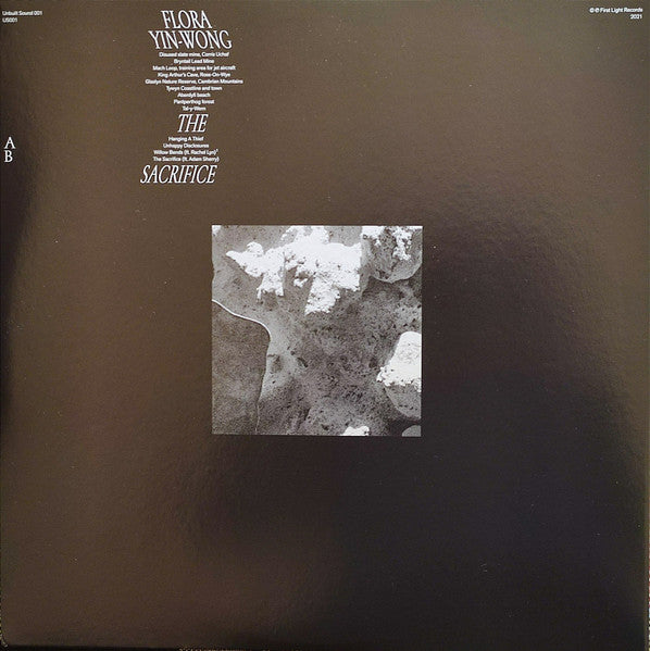 Image of Back Cover of 12" EP - VG/VG - FLORA YIN-WONG, The Sacrifice (First Light Records; US001, UK 2021, Gatefold), ,  - 2716230C