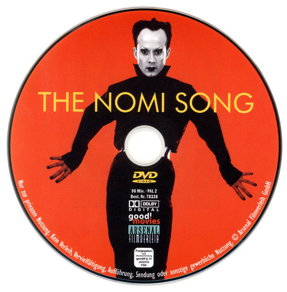 Image of Label Cover of DVD - VG+/VG+ - KLAUS NOMI, The Nomi Song (Arsenal Filmverleih; 78338, Germany 2005), ,  - 0936056E