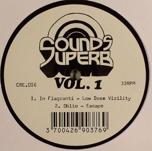 Image of Front Cover of 12" - VG+/VG - VARIOUS, Sounds Superb Vol. 1 (Codek Records Europe; CRE.016, France 2007, Die Cut Picture Sleeve), Strong VG, A1	In Flagranti Low Dose VirilityA2	Oblio  EscapeB1	Freddie Mas 	(A Lonely Sea) Tide To The TideB2	Lobt Noch Irrt Heizgas Meter - 0916153C