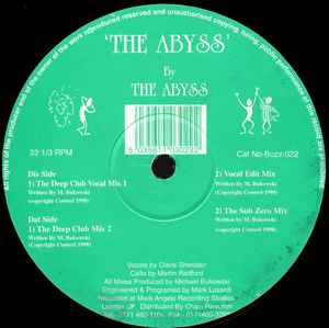 Image of Front Cover of 12" - /VG - THE ABYSS, The Abyss (Buzz To It; Buzz-022, UK & Ireland 1998), one large scuff otherwise light marks only,  - 0946150S