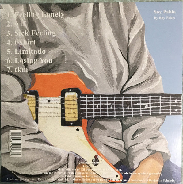 Image of Back Cover of 12" EP - VG+/EX - BOY PABLO, Soy Pablo (U OK? ; UOK017LP, US 2019, Picture Sleeve, Purple Vinyl), ,  - 0926181E