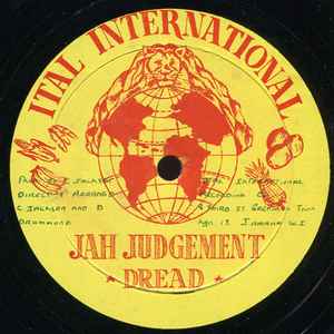 Image of Front Cover of 2244137S: 12" - DERRICK DRUMMOND & JAH MIKE, Jah Judgement Dread (Ital International; , Jamaica 1979, Plain sleeve) Marks on vinyl but plays well. Strong G+.  /G+