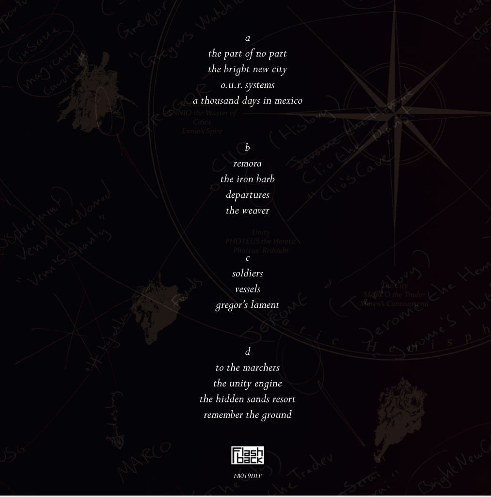 Image of Back Cover of 2xLP - NEW/NEW - RED HORSES OF THE SNOW, March - Extended Edition (Flashback Records; FB019DLP, UK 2026, Gatefold, Stickered Sleeve, Limited Edition of 200 on Iron Red and Winter Snow Vinyl), , "The Group's Intense Spacy Arrangements suggest the very best of Talk Talk, Bark Psychosis and Shoegaze" - Record Collector Magazine.Next Level Dreamprog for fans of Mogwai, Radiohead, Levitation, Crippled Black phoenix, Oceansize. Originally released as an 8-track download only in Lockdown, t