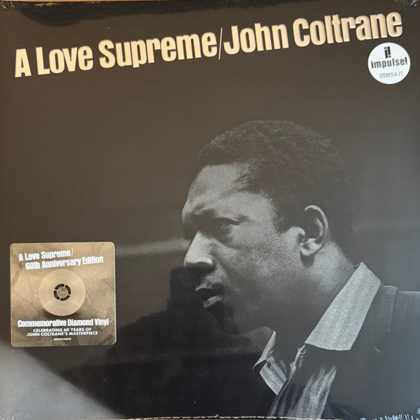 Image of Front Cover of LP - NEW/NEW - JOHN COLTRANE, A Love Supreme (Impulse!; AS-77, Worldwide 2025, Gatefold, 60th Anniversary Edition, Diamond Clear), ,  - 0916381C