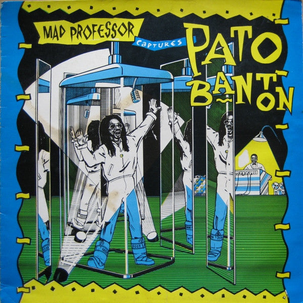 Image of Front Cover of 5124011E: LP - PATO BANTON, Mad Professor Captures Pato Banton (Ariwa; ARI LP 023, UK 1985, Picture Sleeve) cornerwear to sleeve.  VG+/VG