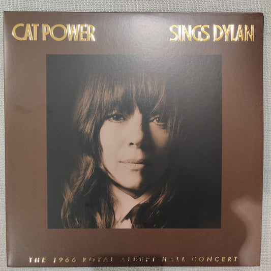 Image of Front Cover of 2xLP - VG+/EX - CAT POWER, Sings Dylan (The 1966 Royal Albert Hall Concert) (Domino ; WIGLP524, Worldwide 2023, Debossed Gatefold Sleeve With Gold Ink, Clear Vinyl), ,  - 0926198E