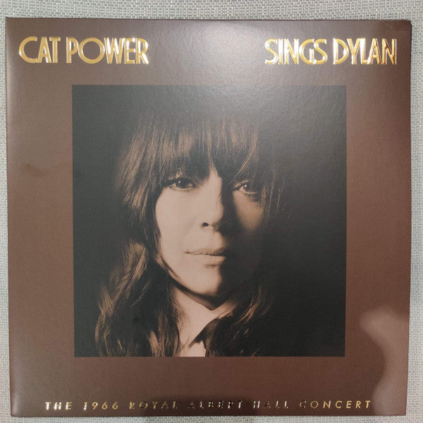 Image of Front Cover of 2xLP - VG+/EX - CAT POWER, Sings Dylan (The 1966 Royal Albert Hall Concert) (Domino ; WIGLP524, Worldwide 2023, Debossed Gatefold Sleeve With Gold Ink, Clear Vinyl), ,  - 0926198E