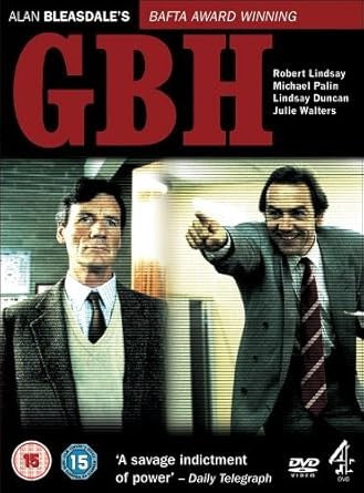 Image of Front Cover of 4xDVD - EX/M - ROBERT LINDSAY, MICHAEL PALIN, JULIE WALTERS, GBH The Complete Series (Channel 4; C4DVD10040, Europe 2006, Box Set), Still SEALED In Shrinkwrap,  - 0916336C