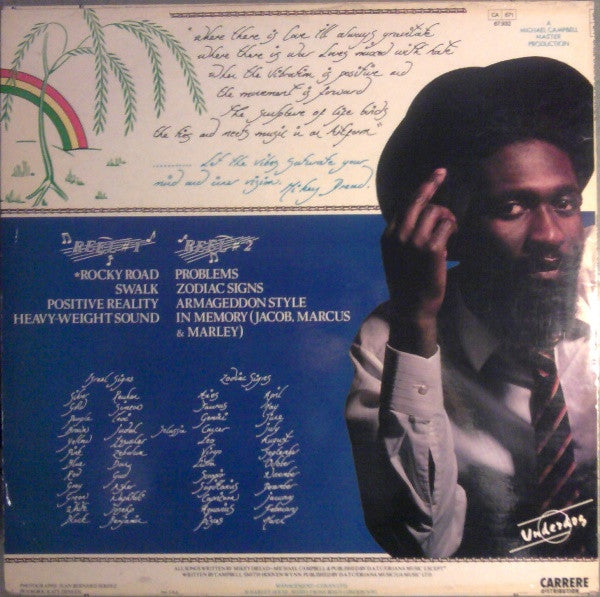 Image of Back Cover of LP - VG/VG - MIKEY DREAD, S.W.A.L.K. (Underdog; 67932, France 1982, Glossy Sleeve), Strong VG,  - 0946272S