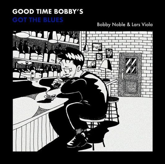 Image of Front Cover of LP - VG/VG+ - BOBBY NOBLE & LARS VIOLA, Good Time Bobby's Got The Blues (Chopped Herring Records ; ZCD5H1T0FF83, UK 2020, Black and Blue Vinyl), ,  - 0946273S