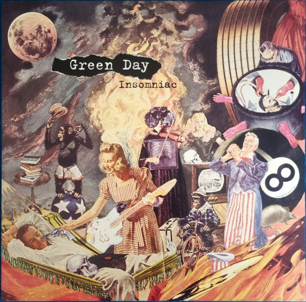 Image of Front Cover of LP - VG/VG - GREEN DAY, Insomniac (Reprise Records; 9362-46046-1, Europe 2010, Insert), A few light hairlines on the record. Sleeve has ,  - 0926323E