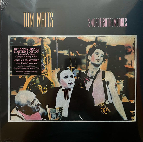 Image of Front Cover of LP - EX/EX - TOM WAITS, Swordfishtrombones (Island Records; 0060244886477, Europe 2023, Yellow Opaque [Canary] Vinyl, 180g), ,  - 0926288E