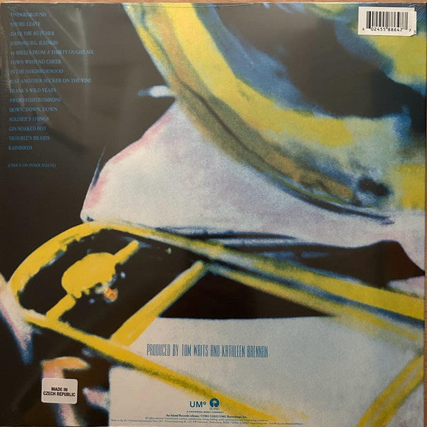 Image of Back Cover of LP - EX/EX - TOM WAITS, Swordfishtrombones (Island Records; 0060244886477, Europe 2023, Yellow Opaque [Canary] Vinyl, 180g), ,  - 0926288E