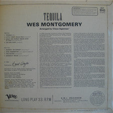 Image of Back Cover of LP - VG/G+ - WES MONTGOMERY, Tequila (Verve Records; SVLP 9143, UK 1966, Laminated Front Flipback Sleeve, Stereo), Flipback edge on rear coming away very slightly. Some scuffs on sleeve too,  - 0916514C