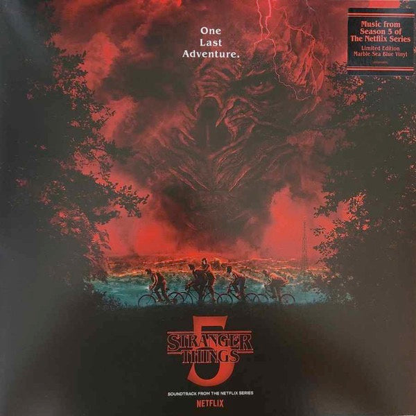 Image of Front Cover of LP - EX/VG+ - VARIOUS ARTISTS, Stranger Things: Soundtrack From The Netflix Series, Season 5 (Legacy; 19958408091, Europe 2026, Inner, Sea Blue Smoke Vinyl), Still in hype stickered shrinkwrap,  - 0926357E