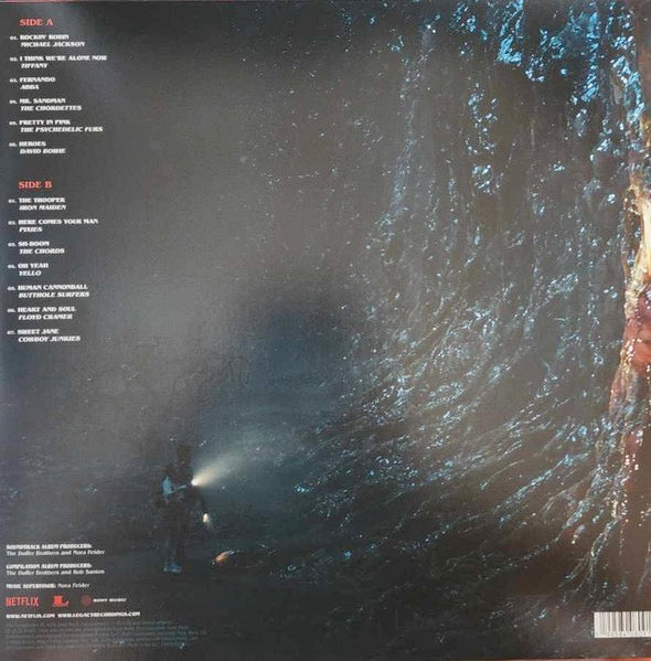 Image of Back Cover of LP - EX/VG+ - VARIOUS ARTISTS, Stranger Things: Soundtrack From The Netflix Series, Season 5 (Legacy; 19958408091, Europe 2026, Inner, Sea Blue Smoke Vinyl), Still in hype stickered shrinkwrap,  - 0926357E