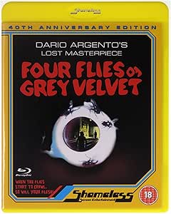 Image of Front Cover of Blu-Ray - VG+/VG+ - DARIO ARGENTO, Four Flies On Grey Velvet (, UK 2012), Strong VG+,  - 0956138S