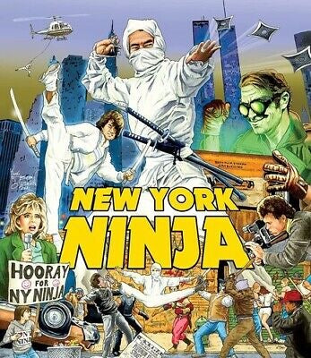 Image of Front Cover of 2xBlu-Ray - VG+/VG+ - JOHN LIU, New York Ninja (Vinegar Syndrome; VSP-01, Germany 2021), ,  - 0936181E
