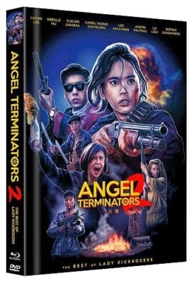 Image of Front Cover of 2xBlu-Ray - VG+/VG+ - MOON LEE, SOPHIA CRAWFORD, Angel Terminators 2 (; 511933, Europe , Book Sleeve, DVD + Blu ray, ), ,  - 0936186E