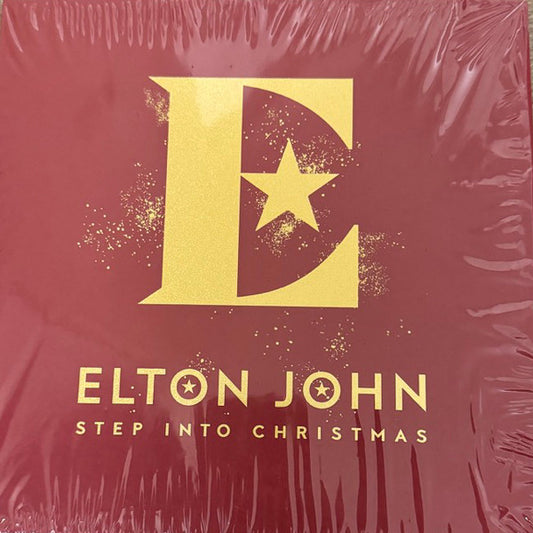 Image of Front Cover of 7" - M/M - ELTON JOHN, Step Into Christmas (DJM Records; 3579612, UK 2023 Reissue, Picture Sleeve, Green Vinyl, Limited Edition Of 1700), SEALED,  - 0926407E