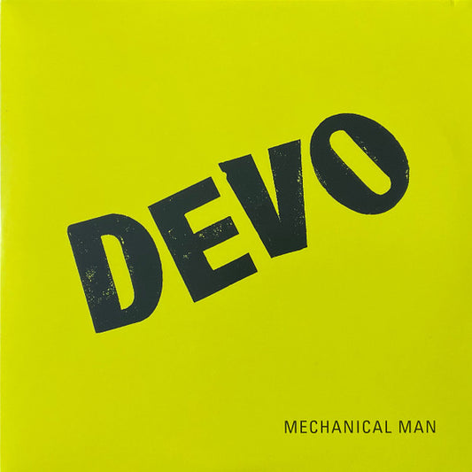 Image of Front Cover of 7" - M/M - DEVO, Mechanical Man (Electronic Sound ; ES7103, UK 2023 Reissue, Picture Sleeve, Yellow Vinyl, No Magazine), SEALED,  - 0926406E