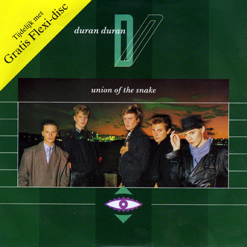 Image of Front Cover of 7" - VG+/EX - DURAN DURAN, Union Of The Snake (EMI ; 1A 006-1653850, Netherlands 1983, Picture Sleeve, With Six Inch Flexi Disc), Ring Wear,  - 0926404E