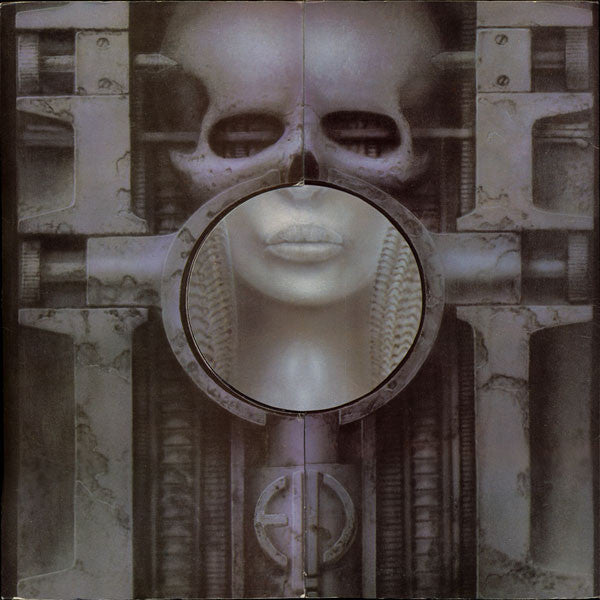 Image of Front Cover of LP - VG/VG+ - EMERSON, LAKE & PALMER, Brain Salad Surgery (Manticore; K 53501, UK 1970s Reissue, Fold Out Sleeve, No Poster), Small circle of sticker damage to sleeve,  - 1416112C