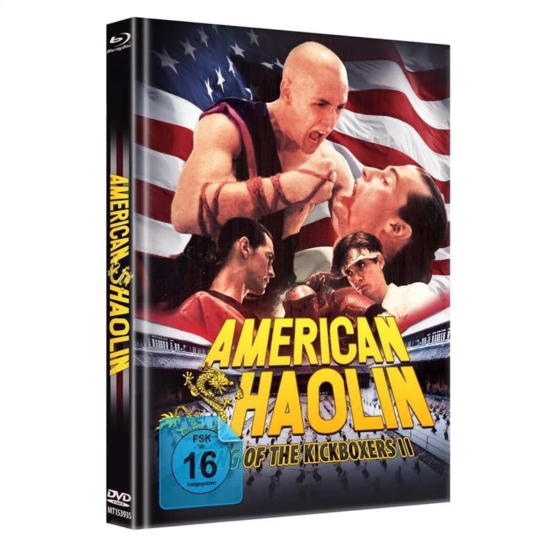 Image of Front Cover of 2xBlu-Ray - VG+/VG+ - DREW CARSON, American Shaolin - King Of Kickboxers 2 (375 Media GmbH; 153935, Germany 2022, Book Sleeve, Numbered 690 of 2000), ,  - 0936192E
