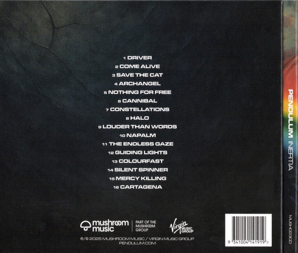 Image of Back Cover of CD - VG+/VG+ - PENDULUM, Inertia (Mushroom Music; MUSH023CD, Worldwide 2025, Digipak, Booklet), ,  - 1016030C