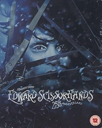 Image of Front Cover of Blu-Ray - VG+/VG+ - TIM BURTON, Edward Scissorhands (20th Century Fox; FD-BOGB.1, UK 2015 Reissue, Steelbook, Card Info Sheet), Some marks on card info sheet.,  - 1016016C