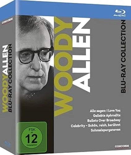 Image of Front Cover of 5xDVD - VG/VG+ - WOODY ALLEN, Woody Allen Blu-Ray Collection (Concorde Home Entertainment; , Europe 2018, German Slipcase), ,  - 1016063C