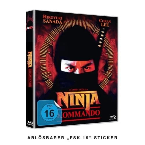 Image of Front Cover of Blu-Ray - VG+/VG+ - COREY YUEN, HIROYUKI SANADA, CONAN LEE, Ninja Kommando (Shamrock Media ; 167913, Germany 2024), ,  - 1036052E