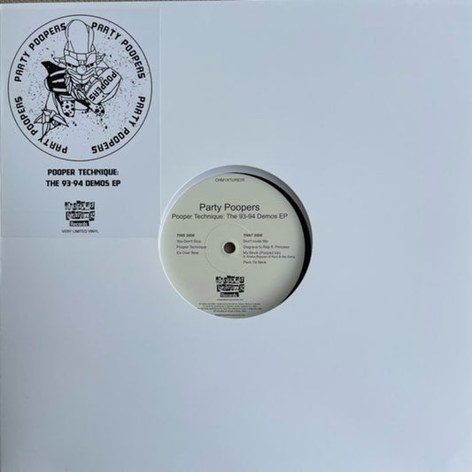 Image of Front Cover of 12" EP - EX/EX - PARTY POOPERS, Pooper Technique: The 93-94 Demos EP (Chopped Herring Records; CHM1XTURE05, UK 2023, Limited Edition), ,  - 1046047S