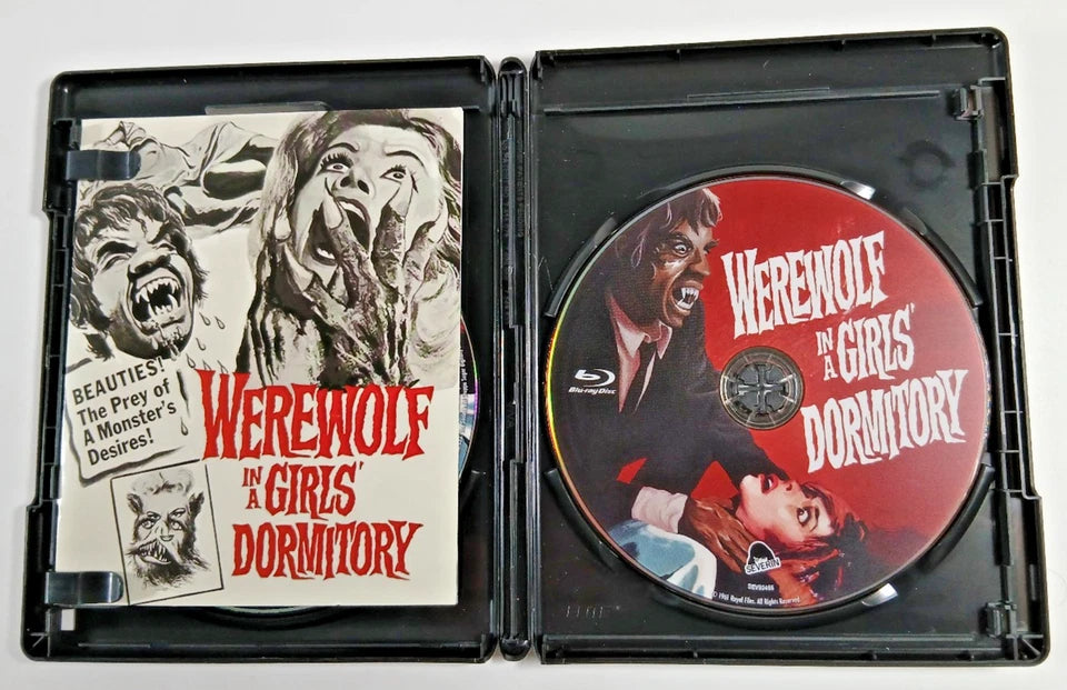 Image of Label Cover of Blu-Ray - VG+/VG+ - RICHARD BENSON, Werewolf in a Girls' Dormitory (Severin; , UK 2019), Strong VG+,  - 0956268S