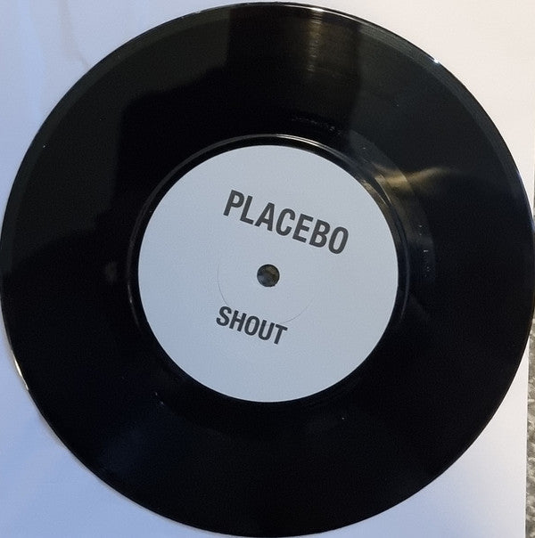 Image of Label Cover of 7" - VG+/VG - PLACEBO, Shout / Running Up That Hill (So Recordings ; none, UK 2022, Two Part Sleeve - Triple Fold Inside Half Envelope, Limited Edition), Opened from sealed, very warped but plays through.,  - 3316206C