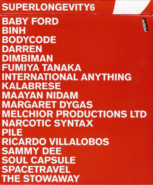 Image of Back Cover of 2xCD - VG+/VG+ - VARIOUS, Superlongevity 6 (Perlon; PERL114CD, Germany 2017, Double Gatefold), ,  - 1036073E