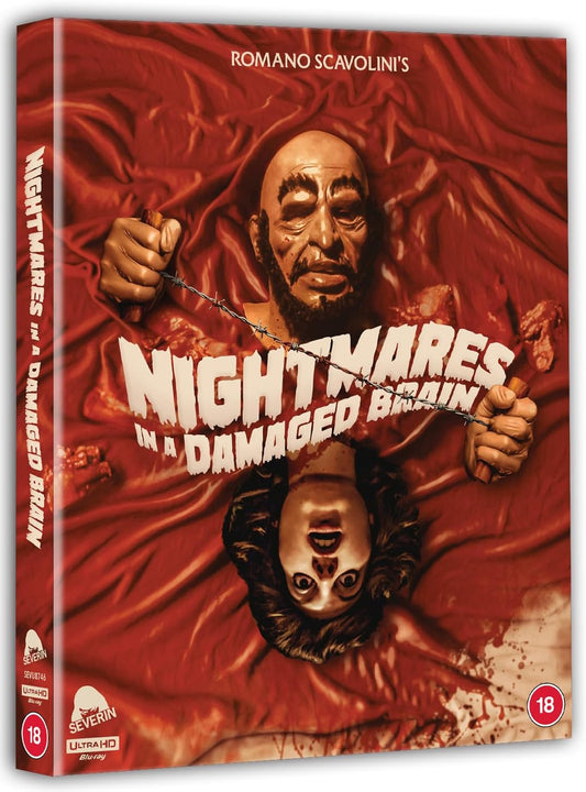 Image of Front Cover of Blu-Ray - VG+/VG+ - ROMANO SCAVOLINI, Nightmares In A Damaged Brain (Severin; SEVU8746, US ), Strong VG+,  - 0956274S