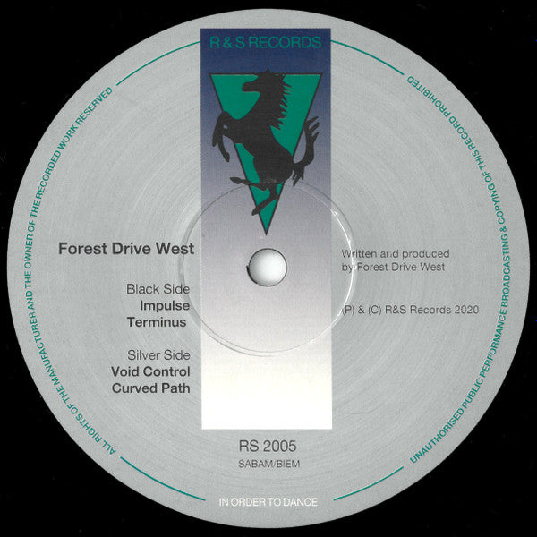 Image of Front Cover of 12" - VG/VG - FOREST DRIVE WEST, Terminus EP (R & S Records; RS 2005, UK 2020, Die Cut Company Sleeve), , A1	ImpulseA2	TerminusB1	Void ControlB2	Curved Path - 2826320E