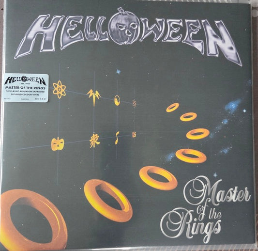 Image of Front Cover of 2xLP - NEW/NEW - HELLOWEEN, Master of the Rings (BMG; 964211590, Europe 2026 Reissue, Gatefold, 2 Inners, Opaque Gold Vinyl), ,  - 1016208C