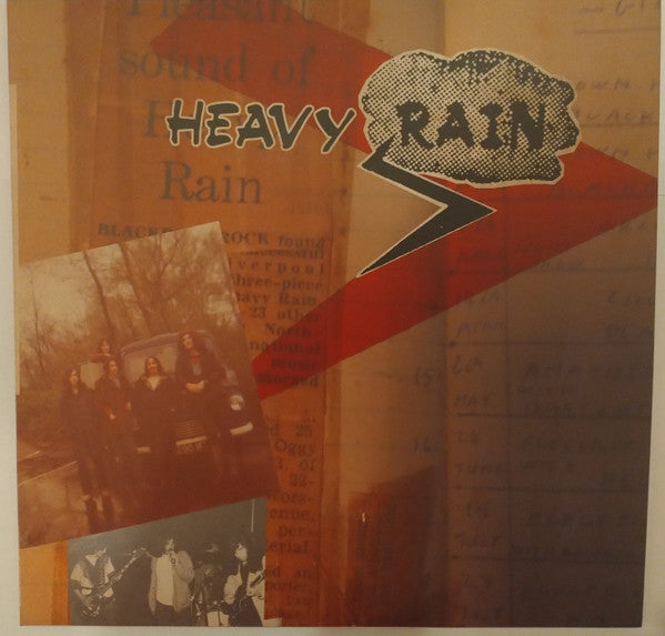 Image of Front Cover of LP - VG+/VG+ - HEAVY RAIN, Heavy Rain (Guerssen; GUESS223, Europe 2023, Insert, Black Inner, Limited Edition, Remastered), Nice clean copy. Disc looks seldom played.,  - 1046140S