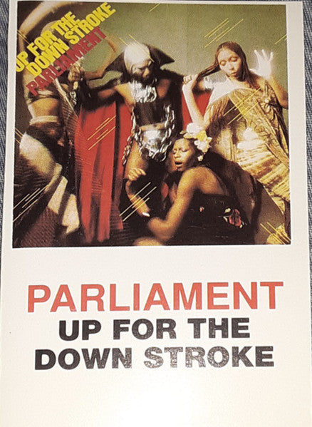 Image of Front Cover of Cassette - VG+/VG+ - PARLIAMENT, Up For The Down Stroke (Casablanca; 422 842 619-4, US 1990 Reissue, Clear Shell, Dolby HX Pro), ,  - 1016224C