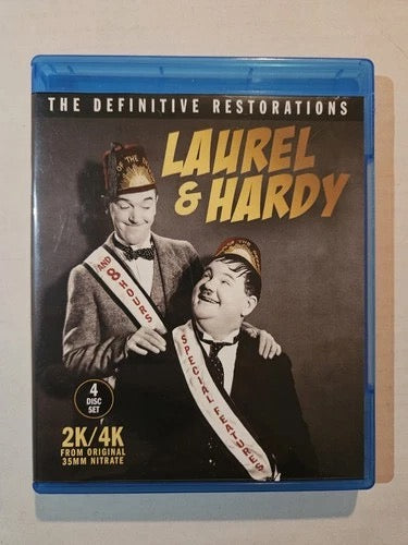 Image of Front Cover of Blu-Ray - VG+/VG+ - LAUREL & HARDY, Laurel & Hardy The Definitive Restorations (MVD Visual; MVD3582BR, US 2020), ,  - 1016251C