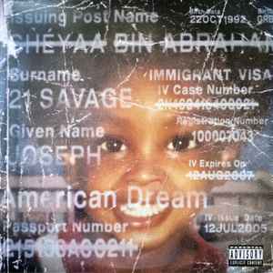 Image of Front Cover of 2xLP - VG+/VG+ - 21 SAVAGE, American Dream (Slaughter Gang; 19658820261, Worldwide 2024, Inner), ,  - 1046108S