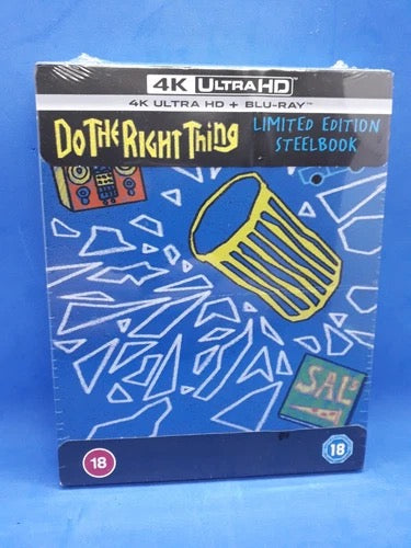 Image of Front Cover of Blu-Ray - EX/M - SPIKE LEE, Do The Right Thing (Universal; 8322746.11, US 2020 Reissue, Steelbook, 4K Ultra HD), Still SEALED In Shrinkwrap,  - 1016297C