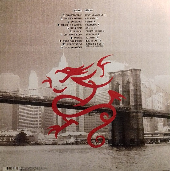 Image of Back Cover of LP - VG/G+ - SICK OF IT ALL, XXV Nonstop (Century Media; 9980941, Europe 2011, Stickered Gatefold Sleeve, Inner, No CD), Light Marks only.,  - 1016327C
